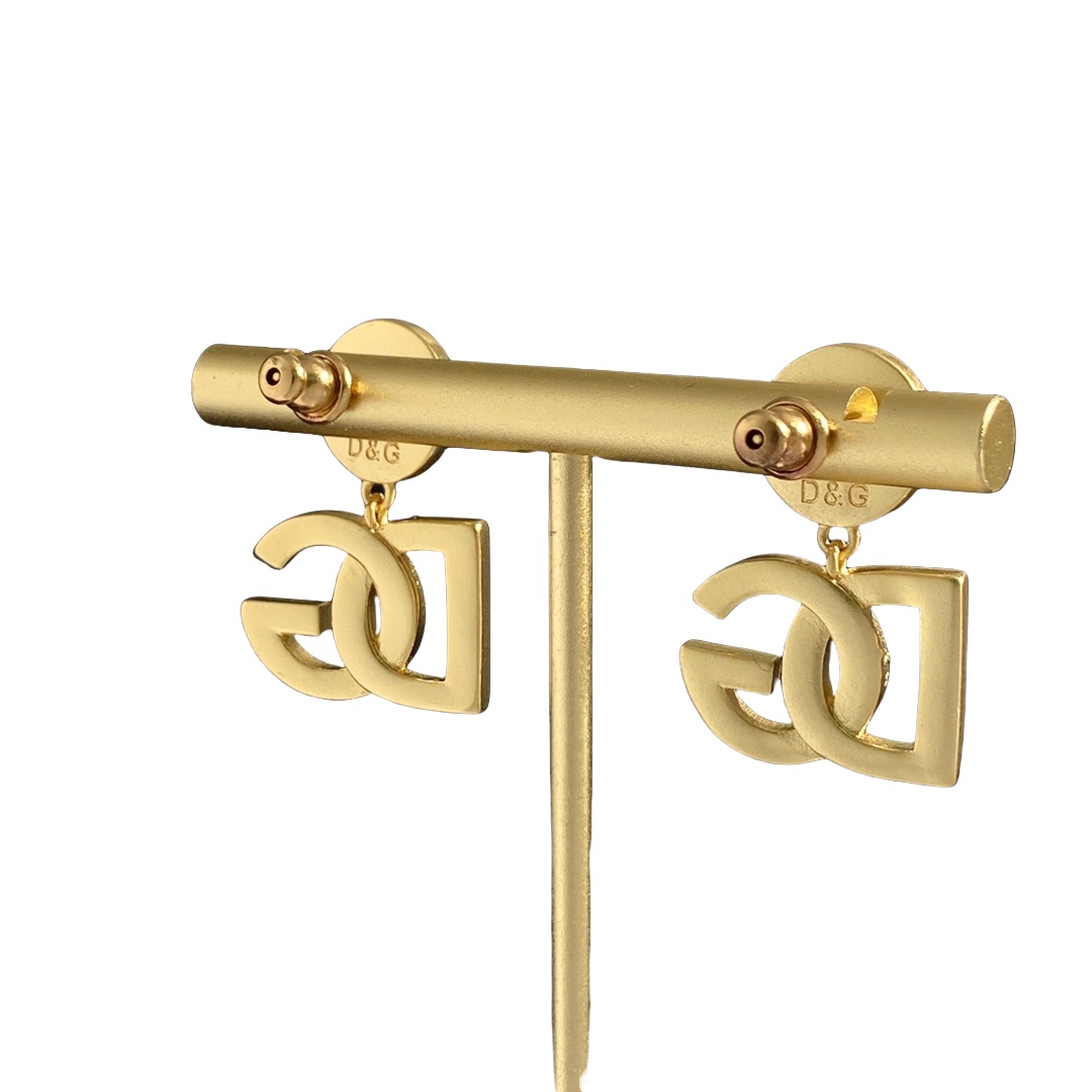 DGE022 Dolce and gabbana gold earrings - ccjewelryacc