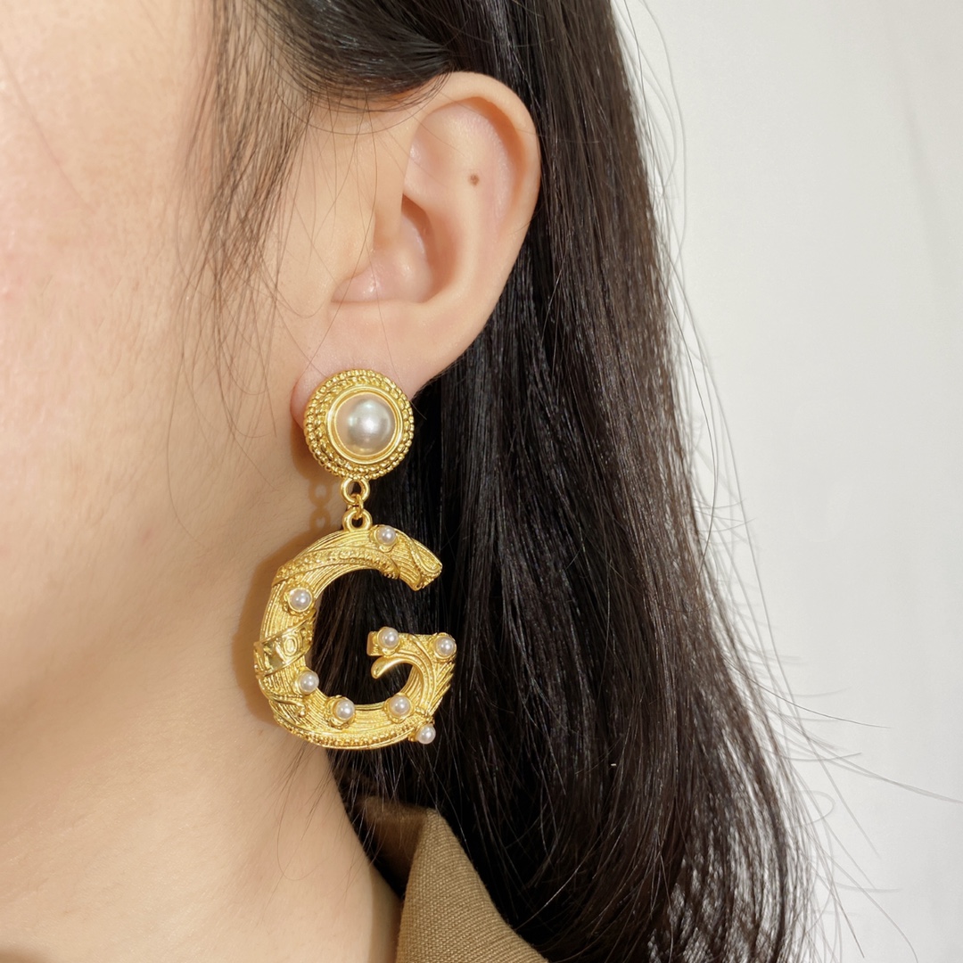 DGE024 Pearl-Post DG Earrings - ccjewelryacc