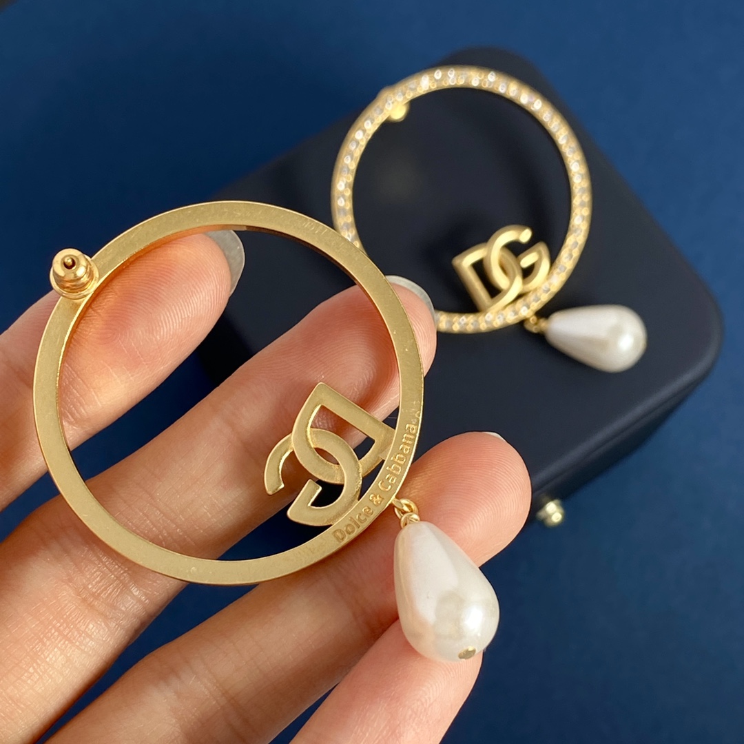 DGE020 Dolce and gabbana pearl Drop earrings - ccjewelryacc