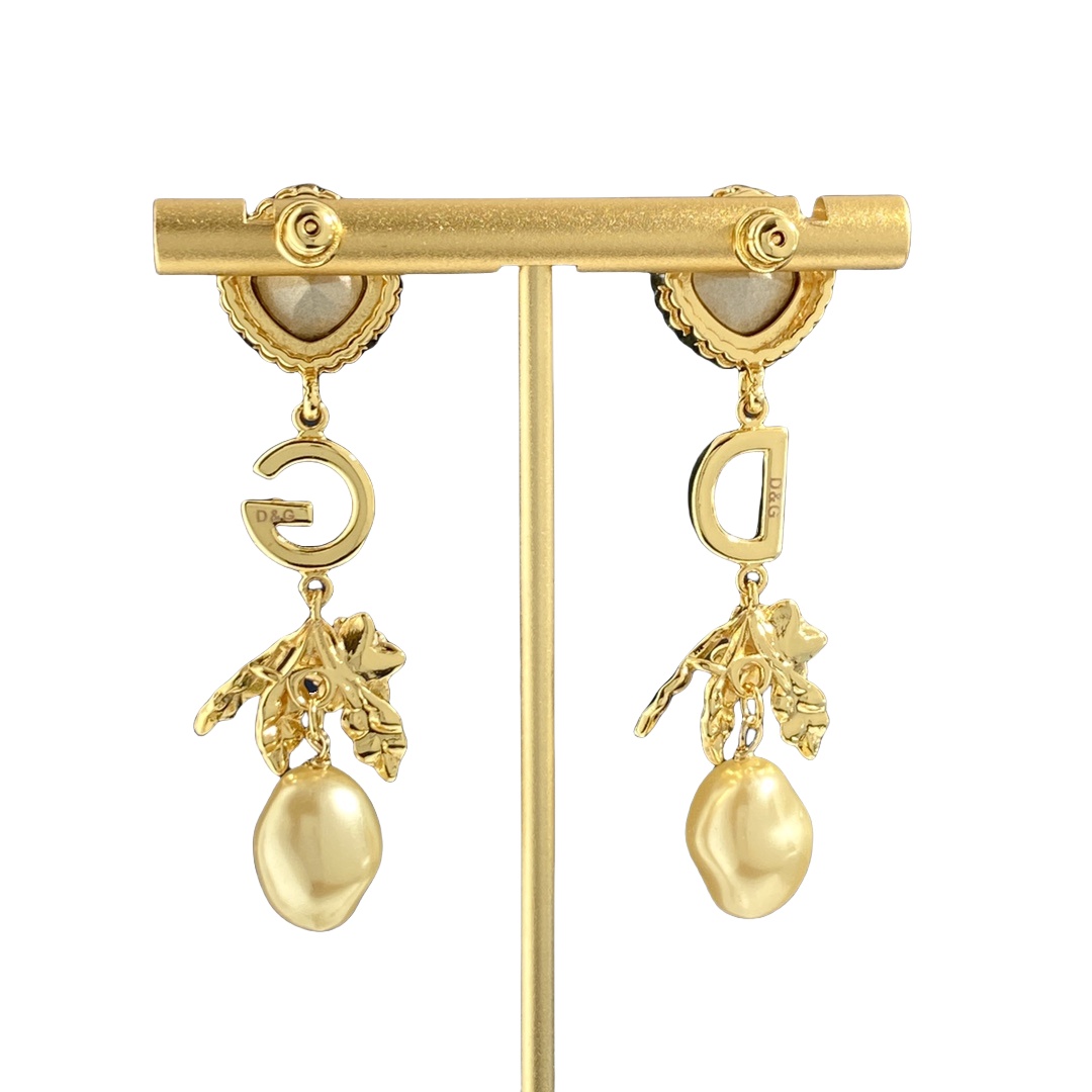 DGE033 Dolce and gabbana flower earrings - ccjewelryacc