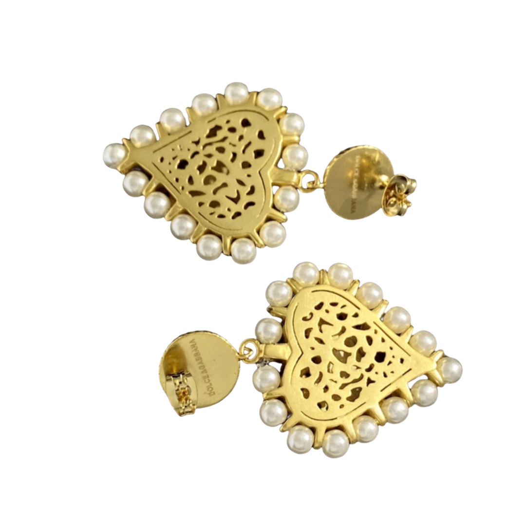 DGE021 Dolce and gabbana heart earrings - ccjewelryacc