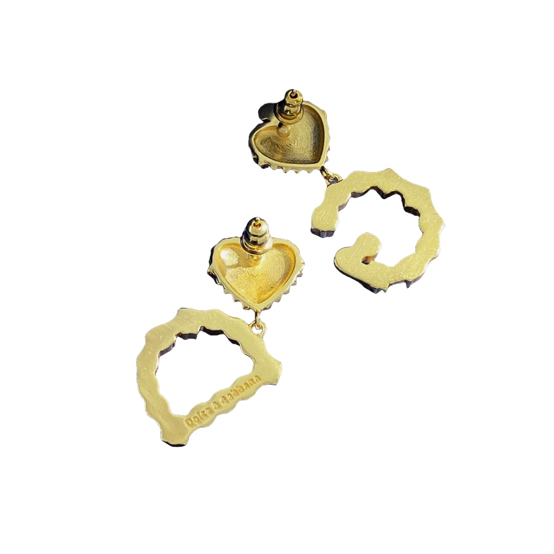 DGE026 Dolce gabbana heart earrings - ccjewelryacc