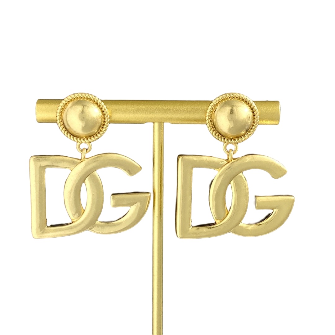 DGE022 Dolce and gabbana gold earrings - ccjewelryacc