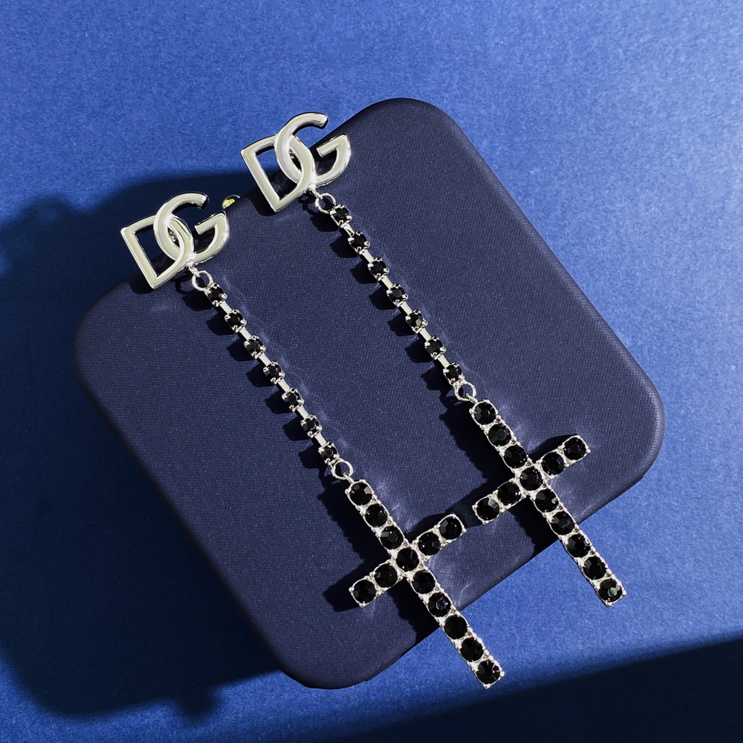 DGE043 Dolce gabbana cross earrings - ccjewelryacc