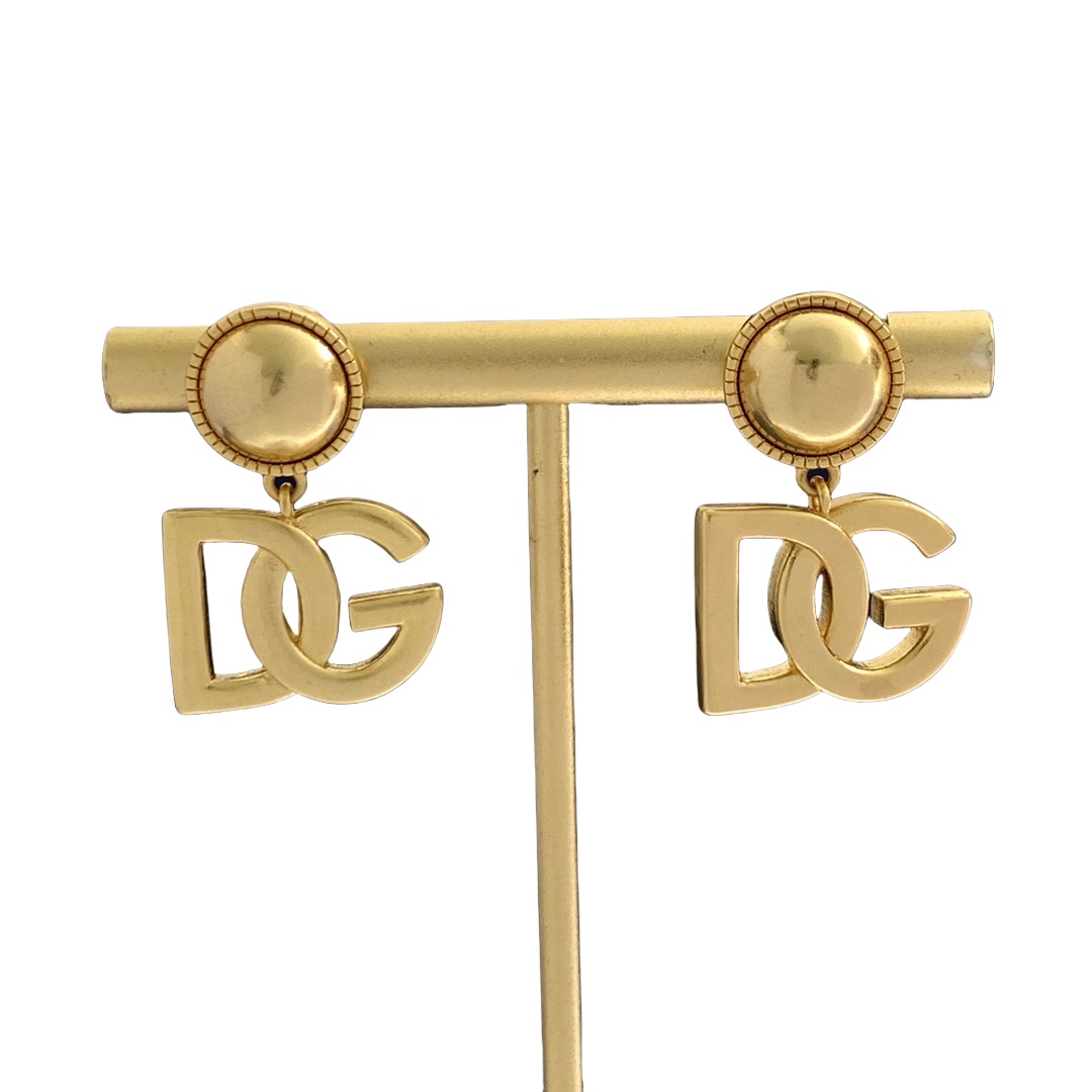 DGE022 Dolce and gabbana gold earrings - ccjewelryacc