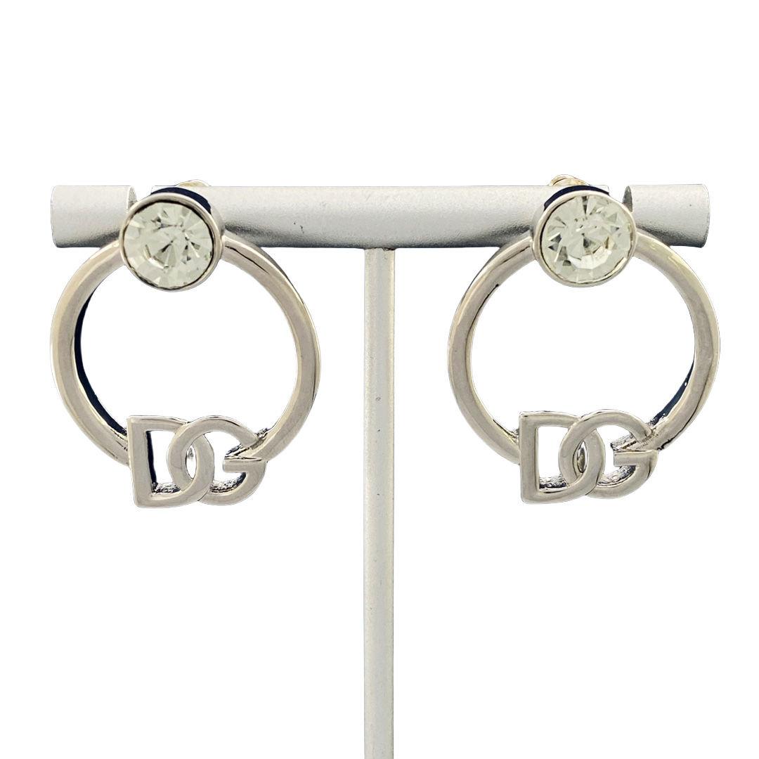DGE045 Dolce and gabbana gold hoop earrings - ccjewelryacc