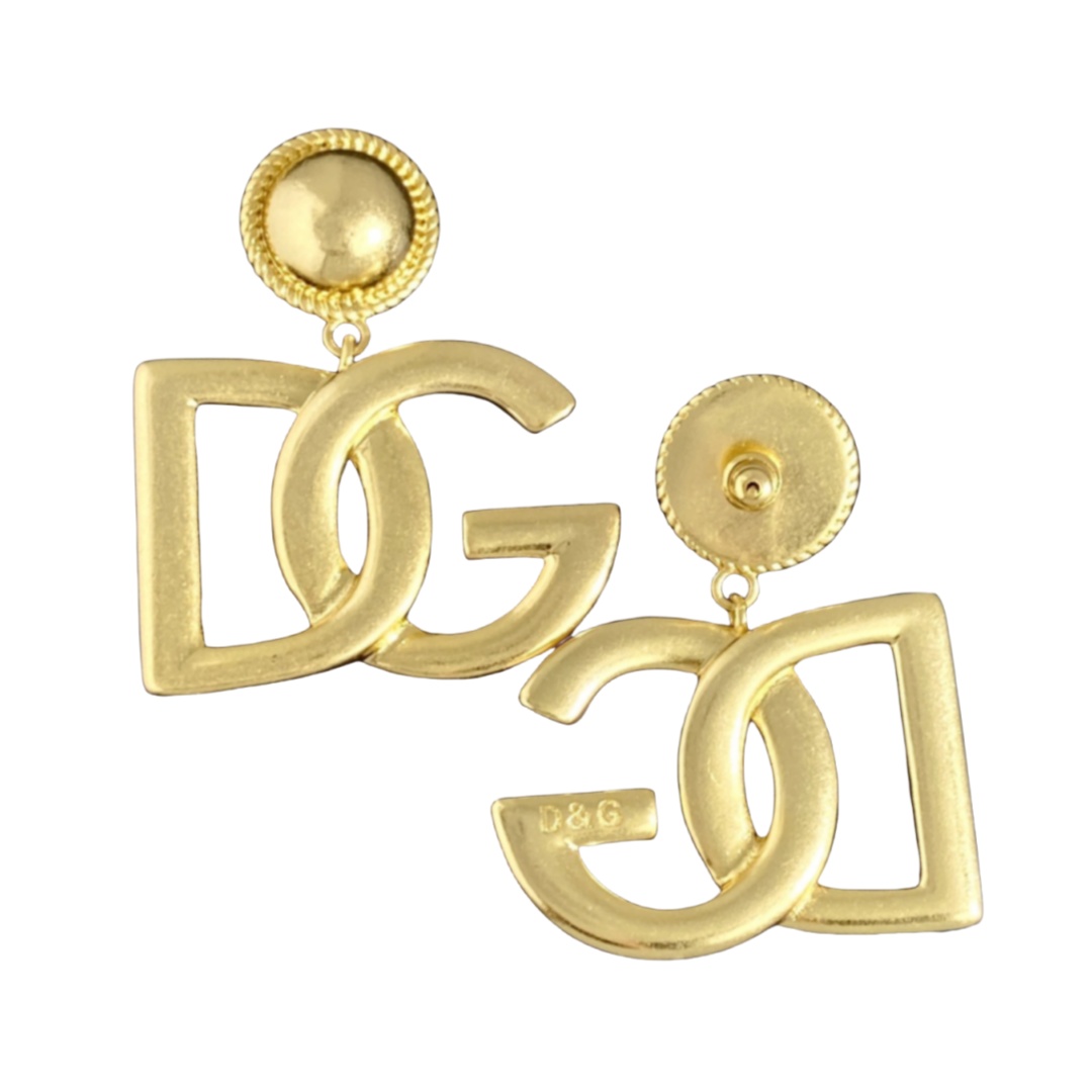 DGE022 Dolce and gabbana gold earrings - ccjewelryacc