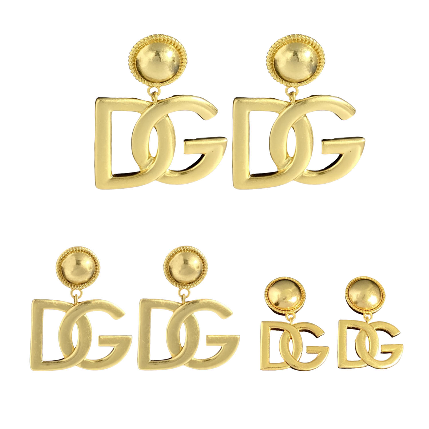 DGE022 Dolce and gabbana gold earrings - ccjewelryacc