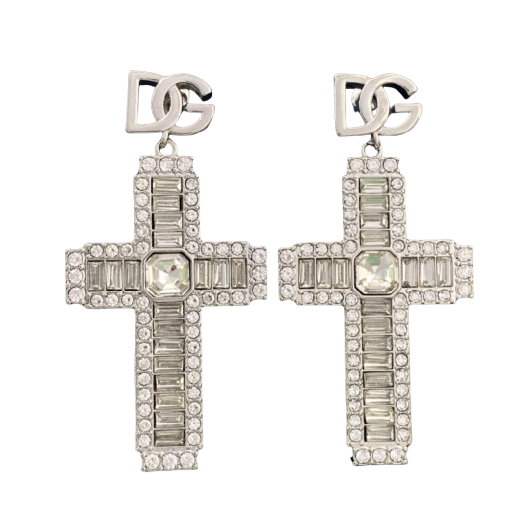 DGE037 Dolce and gabbana cross earrings - ccjewelryacc