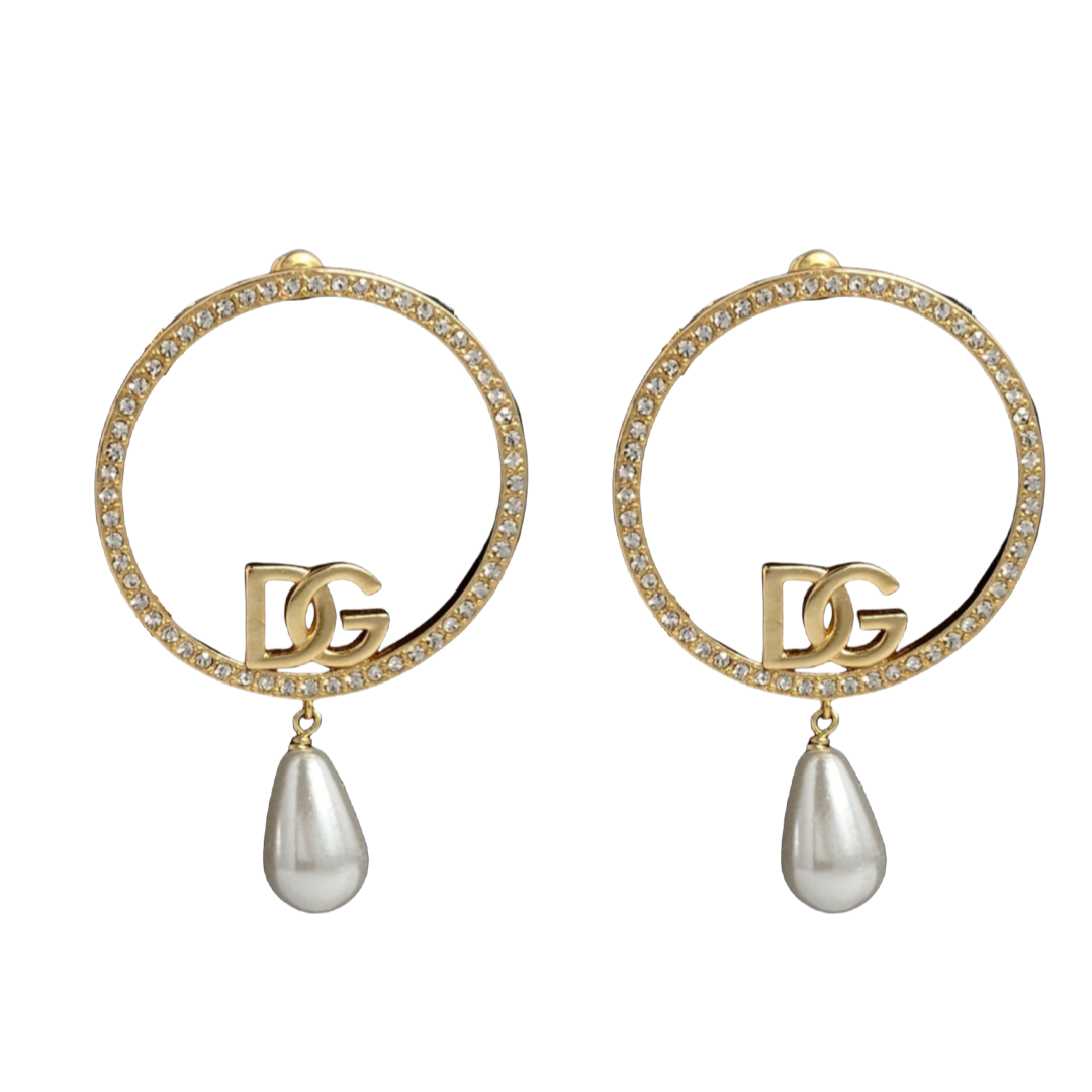 DGE020 Dolce and gabbana pearl Drop earrings - ccjewelryacc