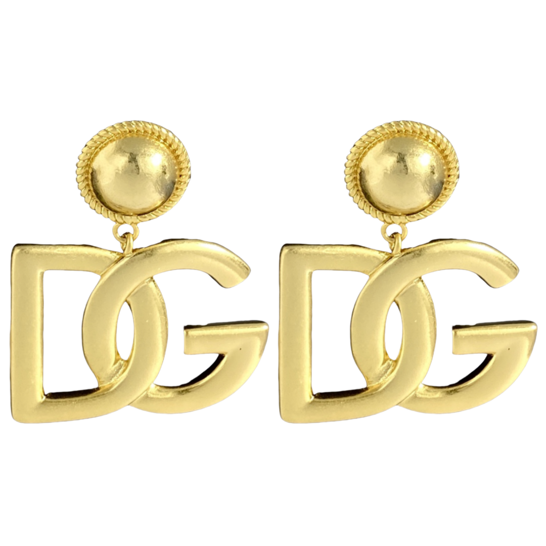 DGE022 Dolce and gabbana gold earrings - ccjewelryacc