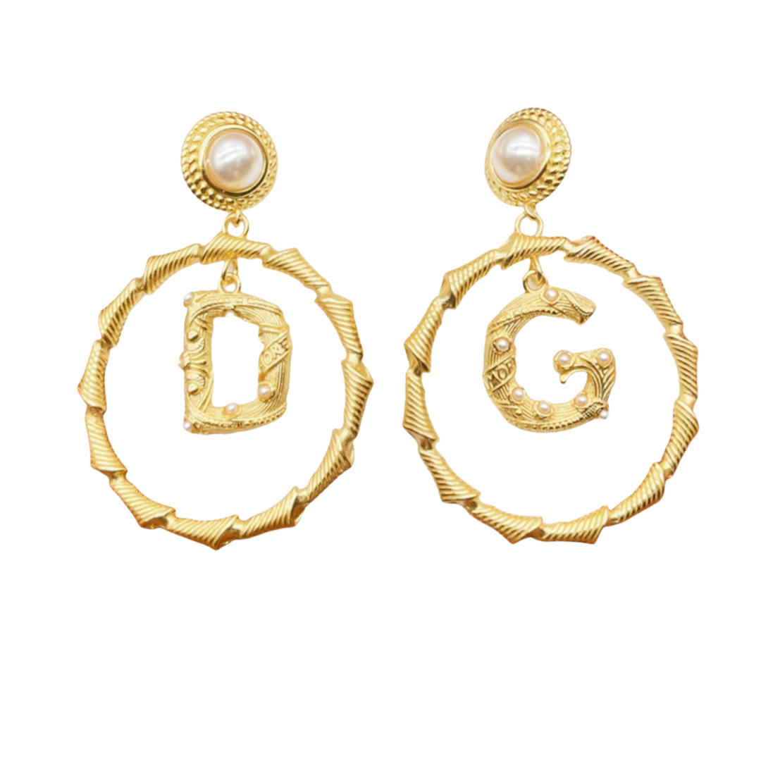 DGE023 Dolce gabbana hoop earrings - ccjewelryacc