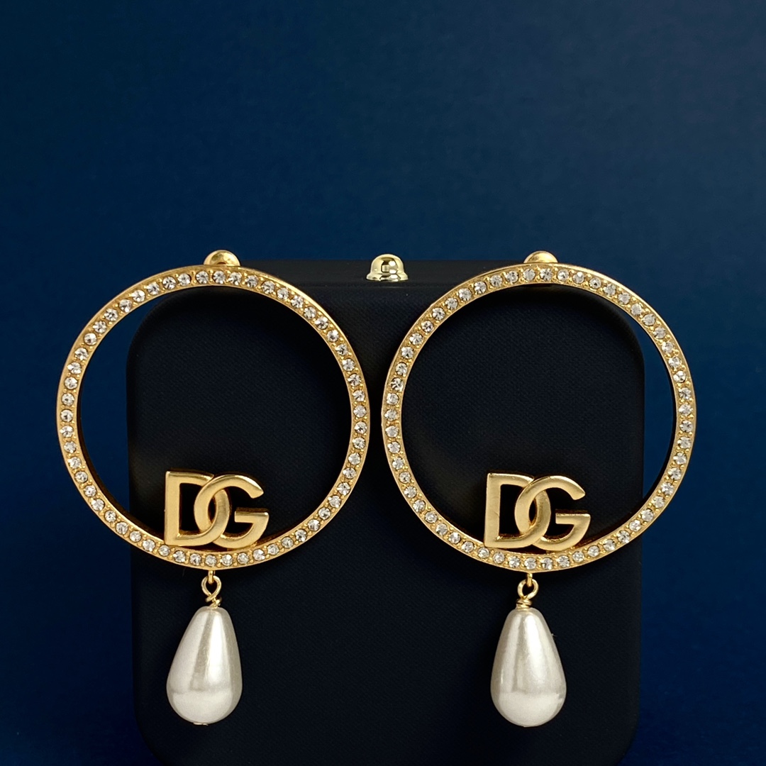 DGE020 Dolce and gabbana pearl Drop earrings - ccjewelryacc