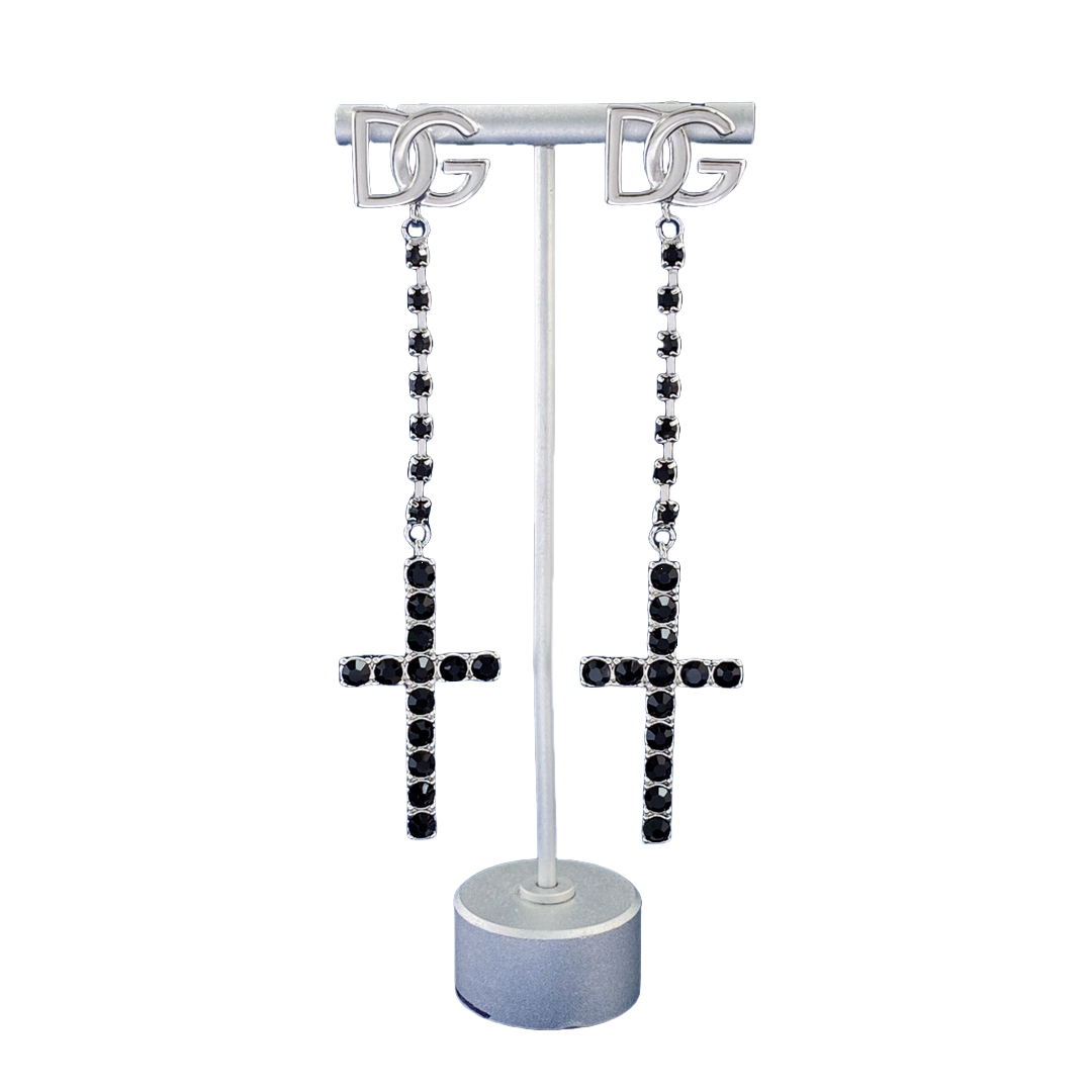 DGE043 Dolce gabbana cross earrings - ccjewelryacc