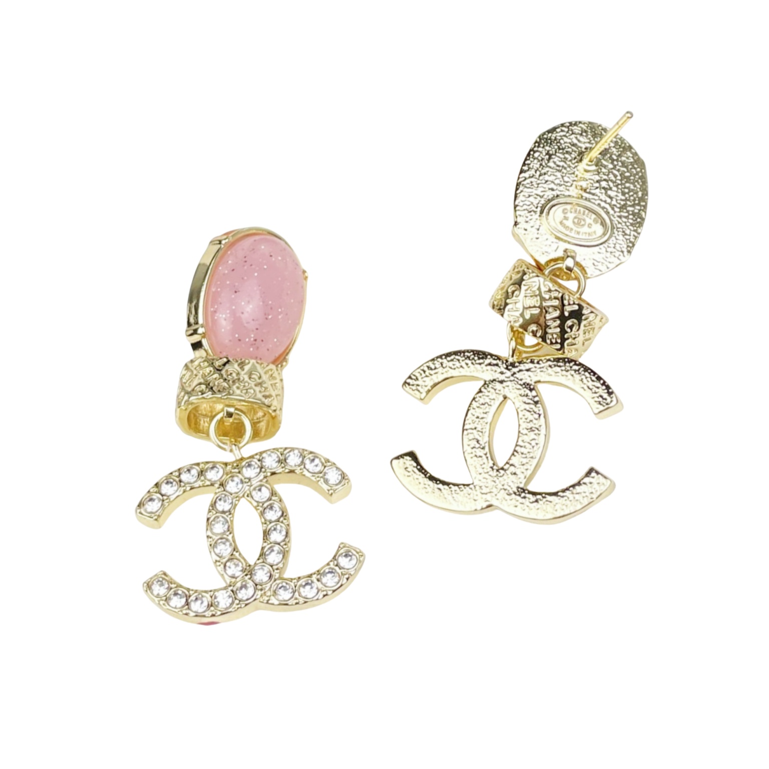 CCE843 24S Pink cc drop earring - ccjewelryacc