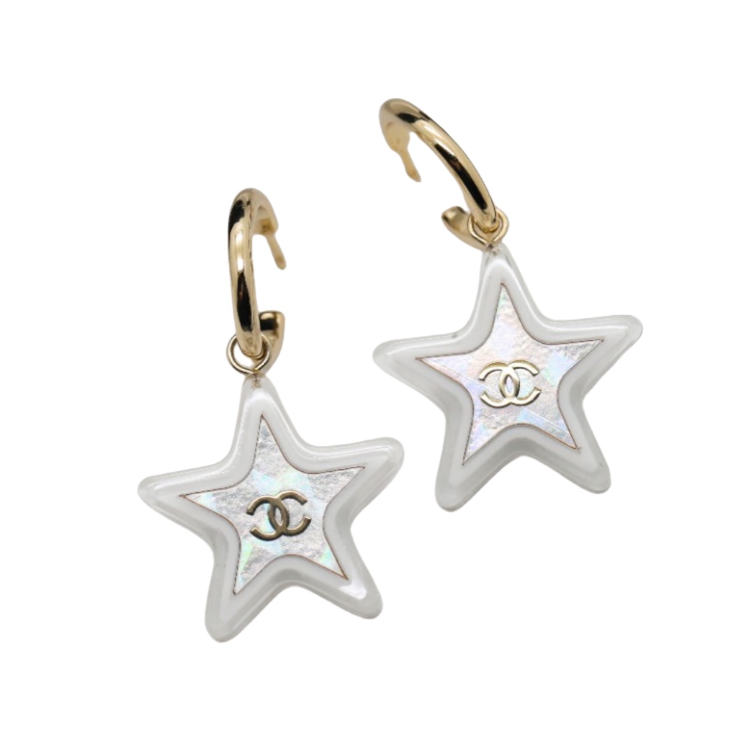 CCE464 Color intrigue Star acrylic pendant cc earrings - ccjewelryacc