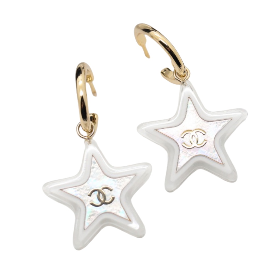 CCE464 Color intrigue Star acrylic pendant cc earrings - ccjewelryacc