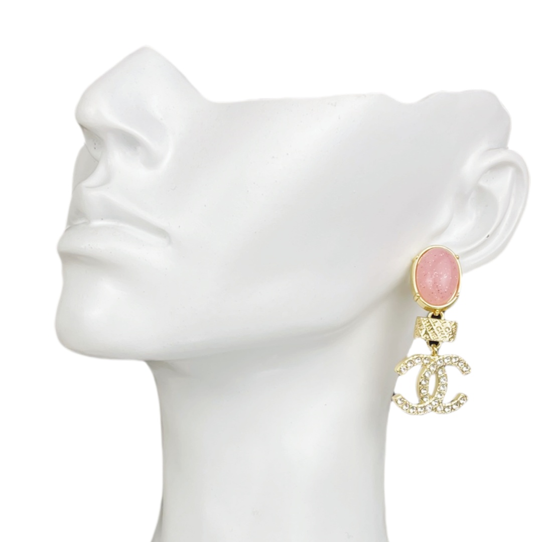 CCE843 24S Pink cc drop earring - ccjewelryacc