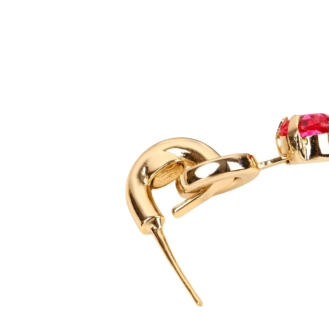 CCE780 24p Swarovski colorful crystal cc drop earrings - ccjewelryacc