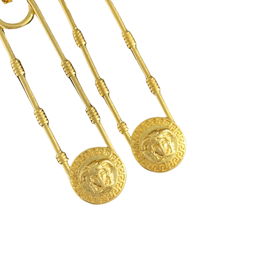 VSE021 Versace safety pin earring - ccjewelryacc