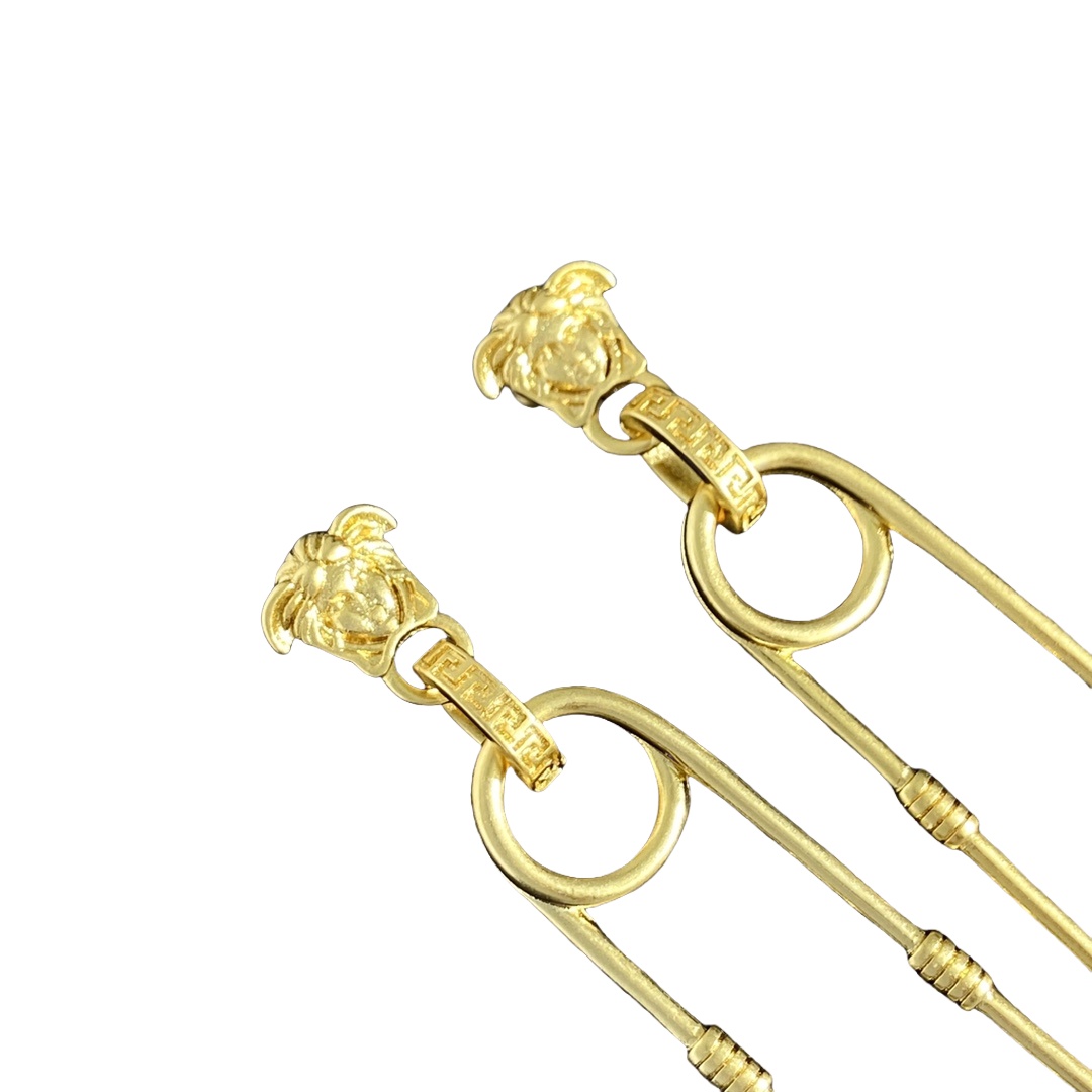 VSE021 Versace safety pin earring - ccjewelryacc