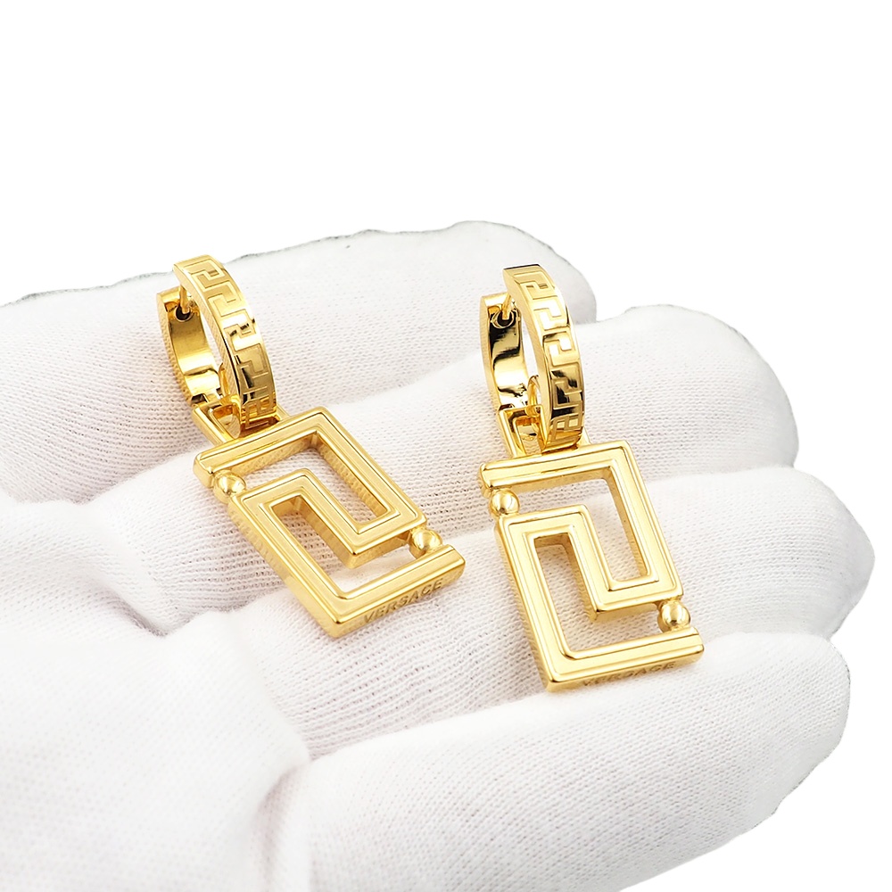 VSE022 Versace Grecamania Stud & drop earrings - ccjewelryacc