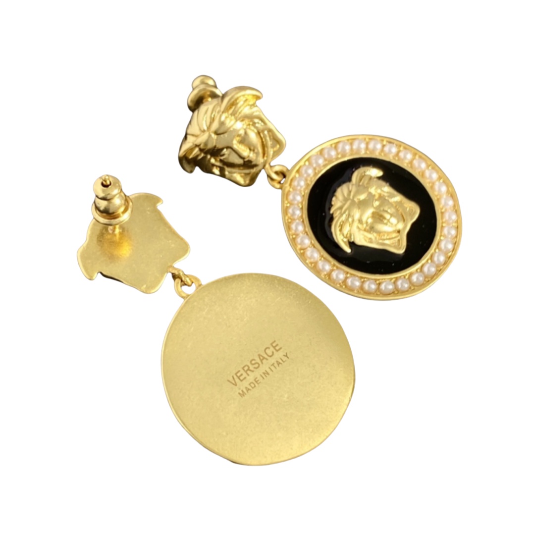 VSE026 Versace medusa drop earrings - ccjewelryacc