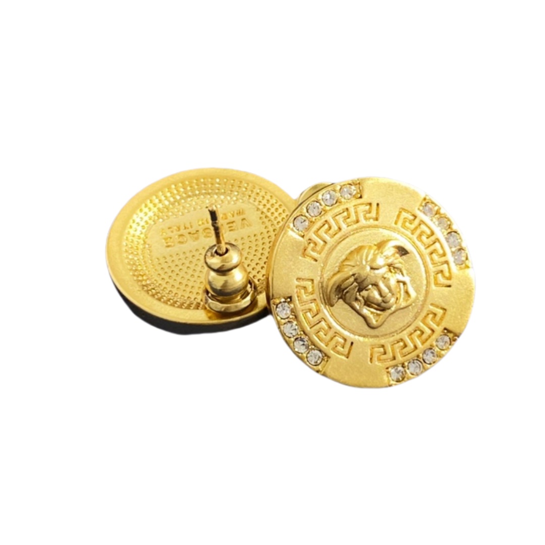 VSE005 Versace medusa stud earrings - ccjewelryacc