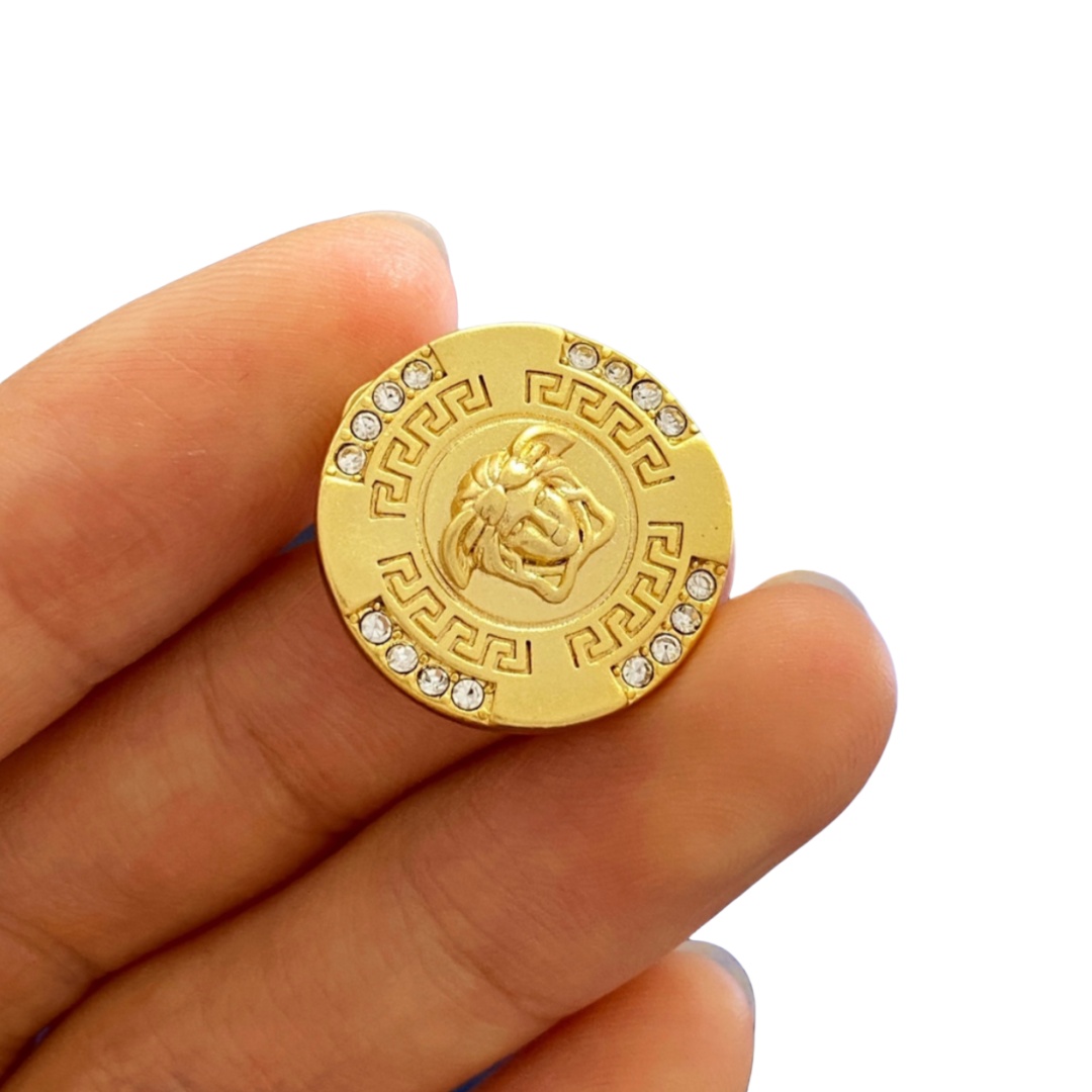 VSE005 Versace medusa stud earrings - ccjewelryacc