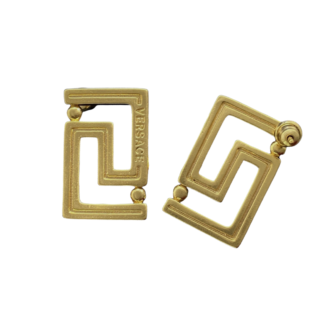 VSE022 Versace Grecamania Stud & drop earrings - ccjewelryacc
