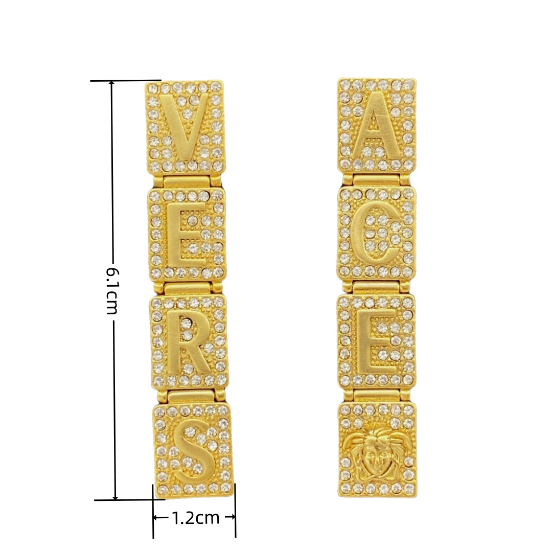 VSE012 Versace square earrings - ccjewelryacc