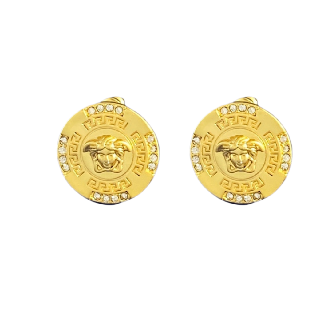 VSE005 Versace medusa stud earrings - ccjewelryacc