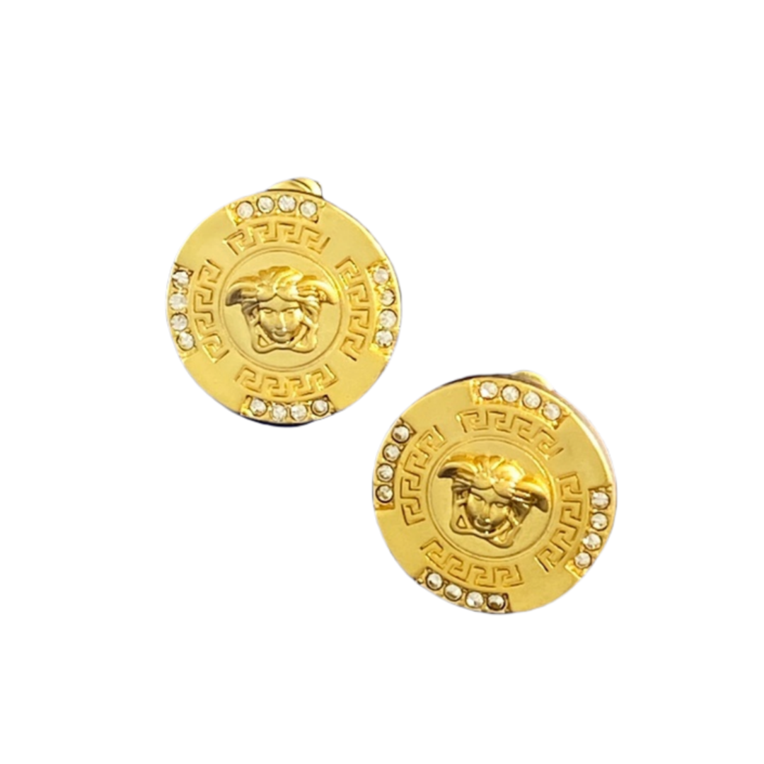 VSE005 Versace medusa stud earrings - ccjewelryacc