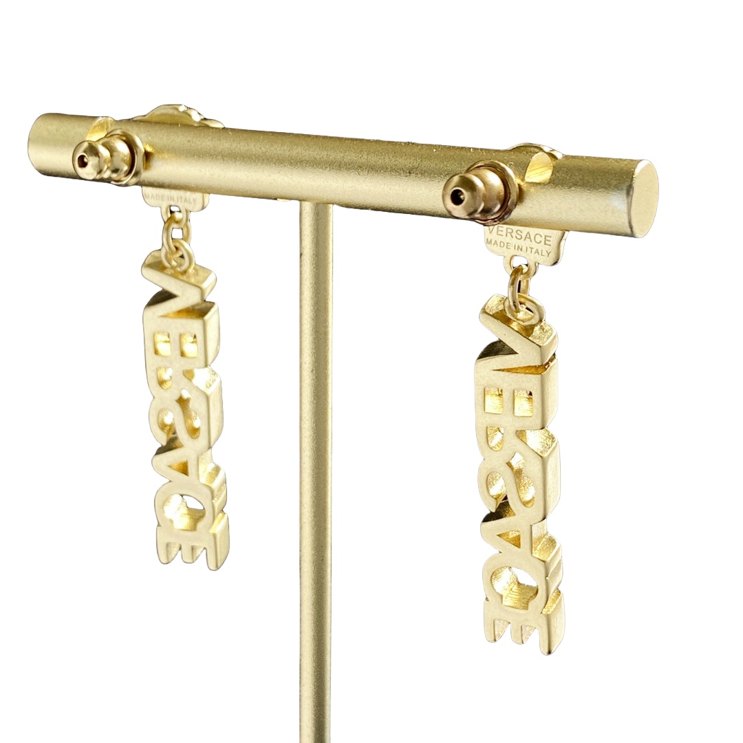 VSE042 Versace medusa drop earrings - ccjewelryacc