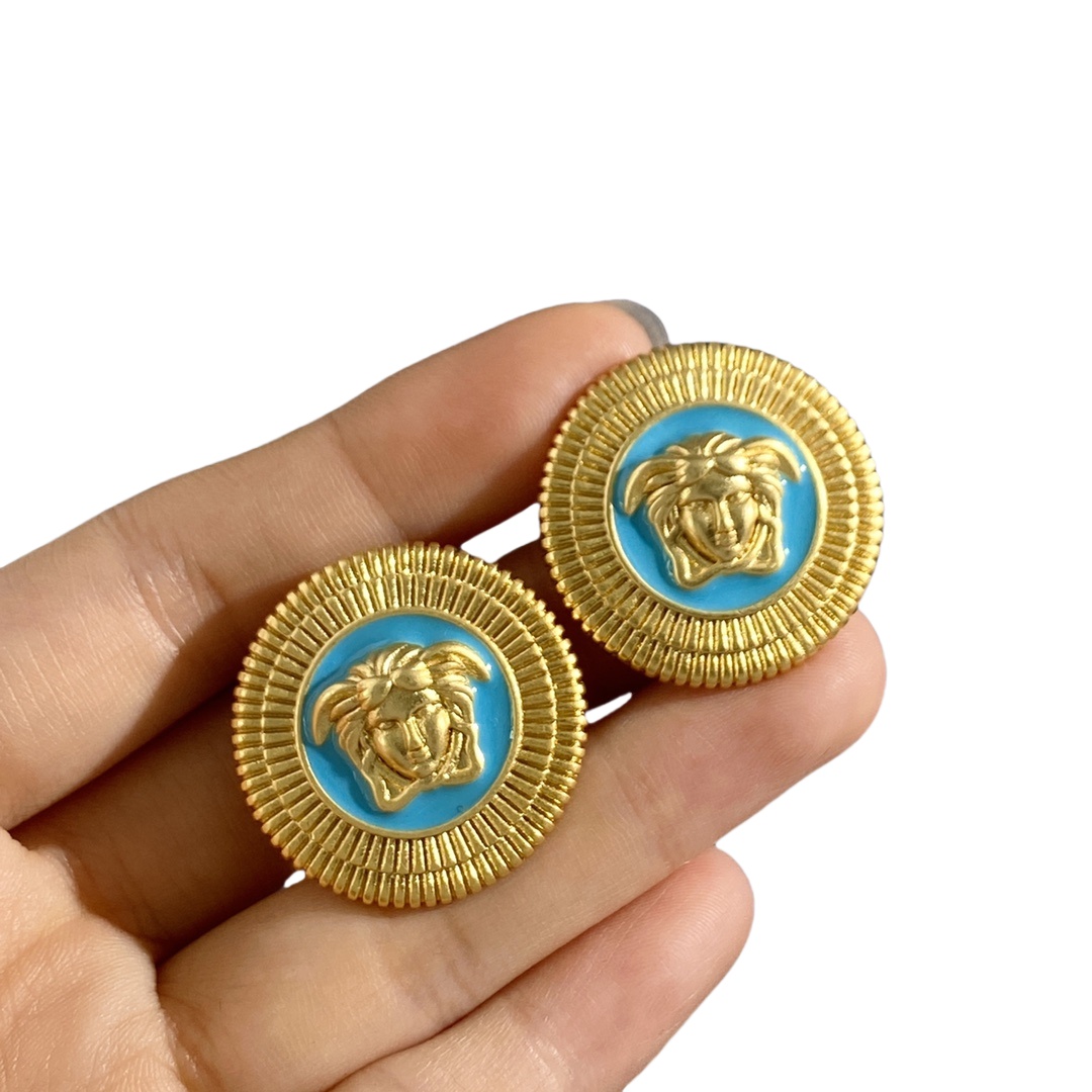 VSE030 Medusa stud earrings - ccjewelryacc