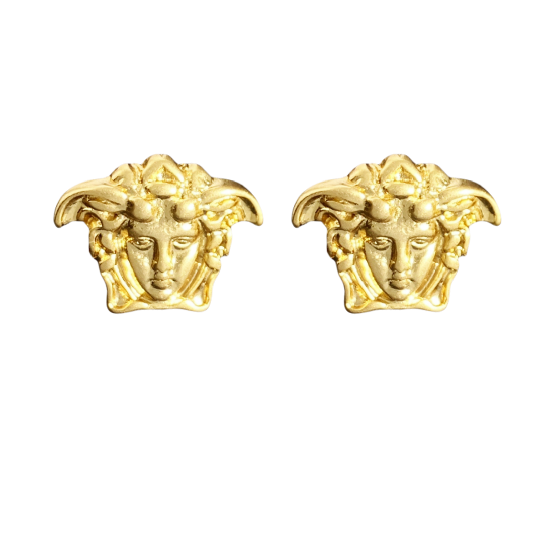 VSE033 Versace medusa head stud earrings - ccjewelryacc