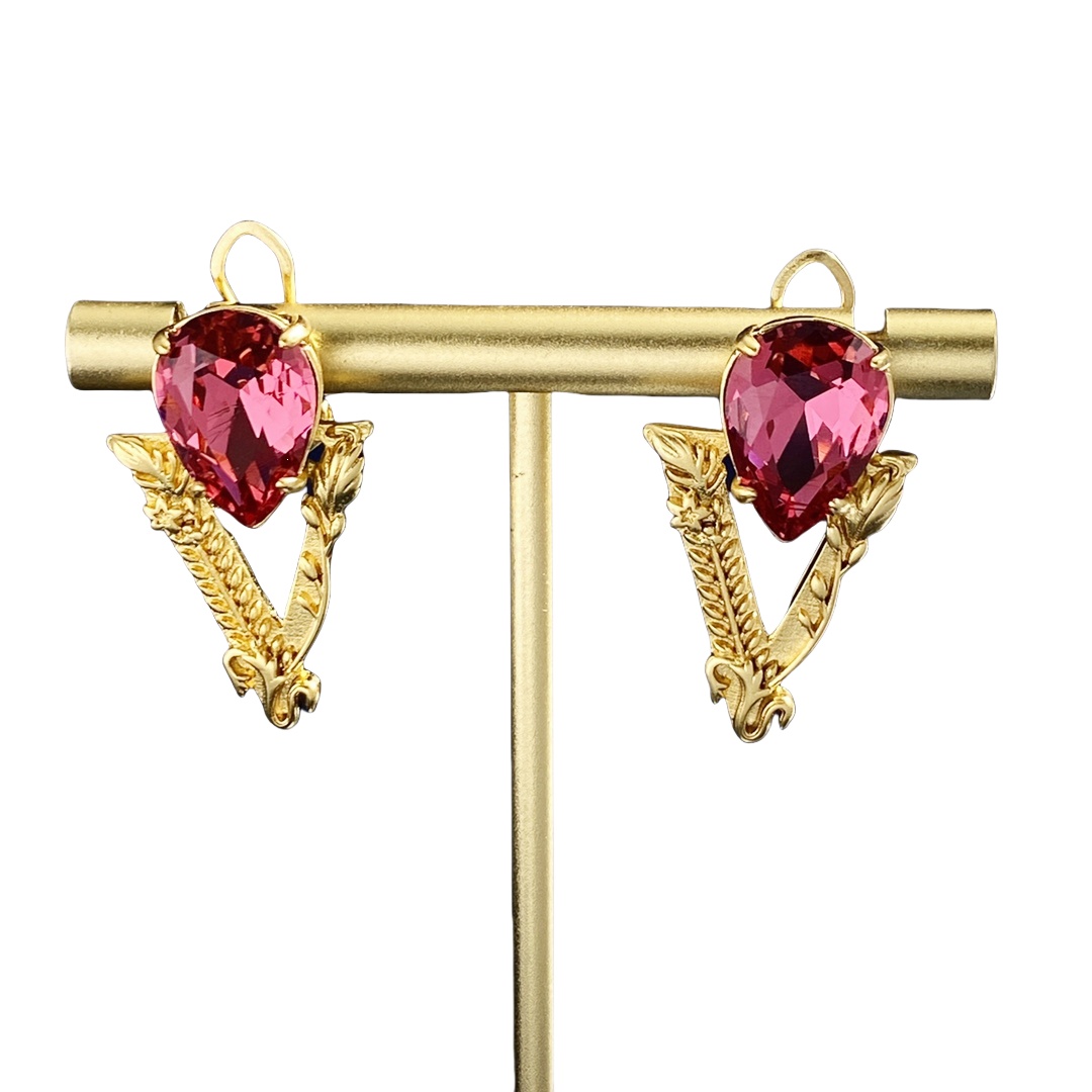 VSE053 Versace virtus stud earrings clip - ccjewelryacc