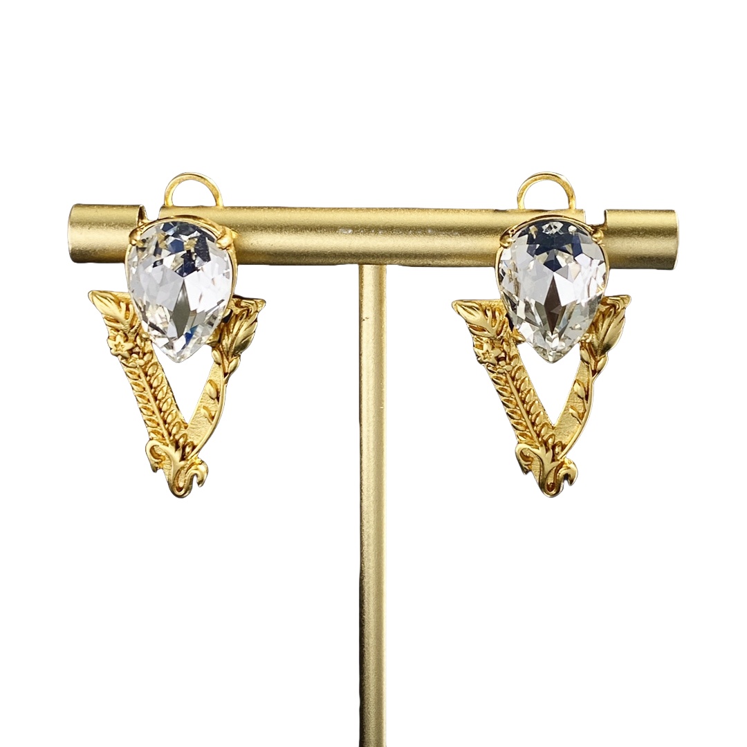 VSE053 Versace virtus stud earrings clip - ccjewelryacc