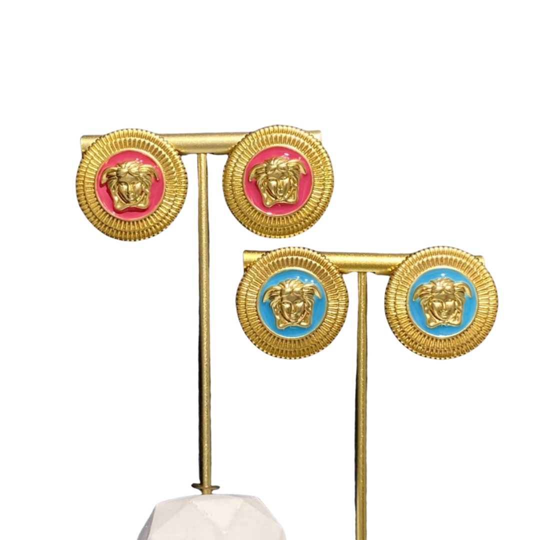 VSE030 Medusa stud earrings - ccjewelryacc