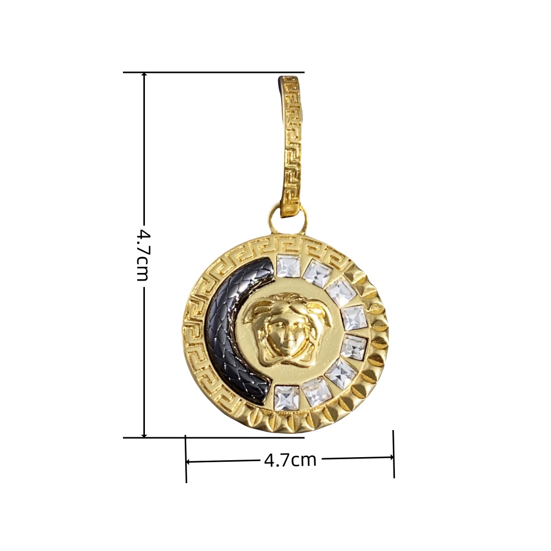 VSE039 Versace medusa drop earrings - ccjewelryacc