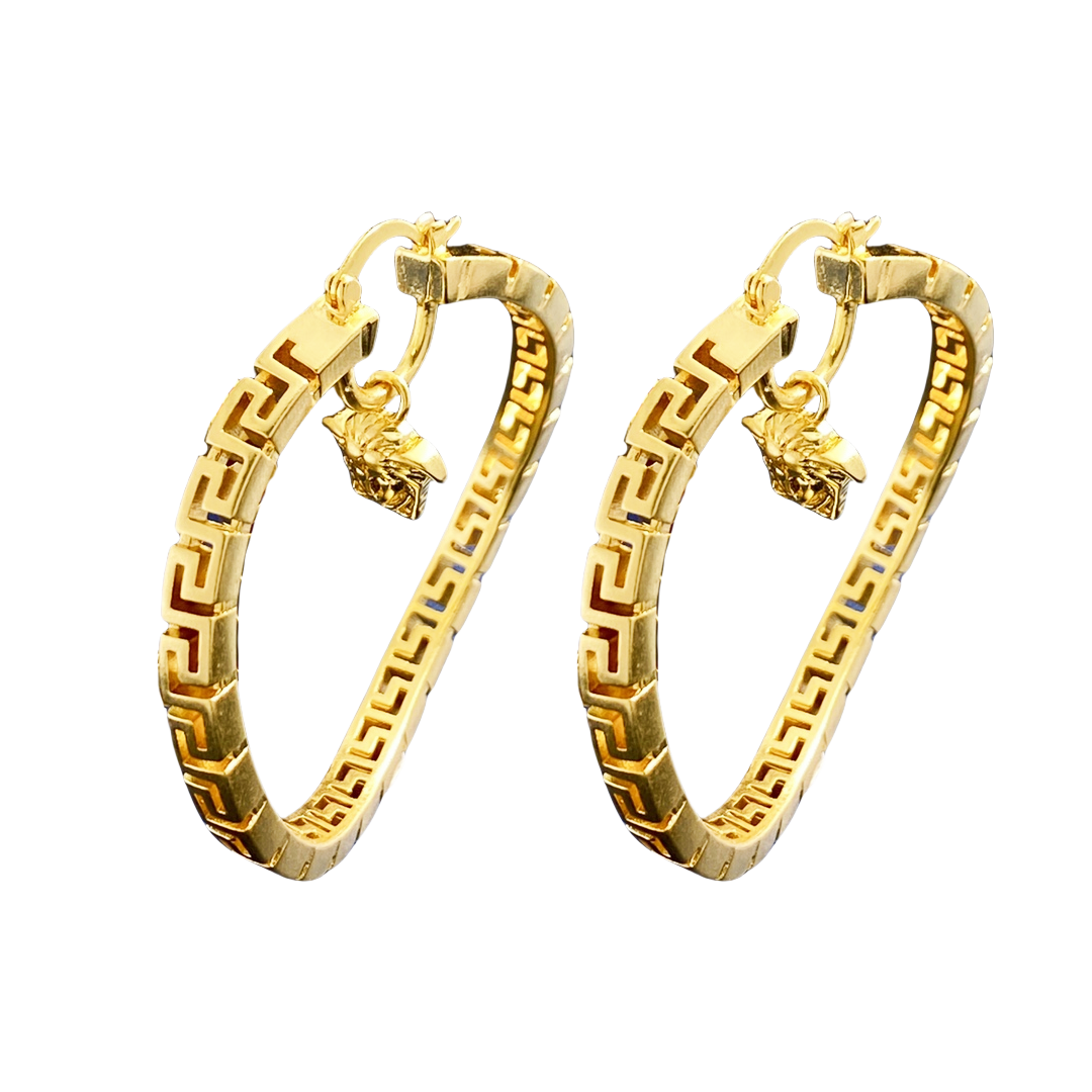 VSE038 versace hoop earrings medusa - ccjewelryacc