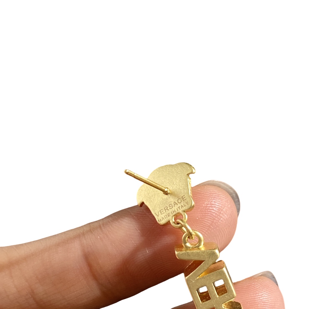 VSE042 Versace medusa drop earrings - ccjewelryacc