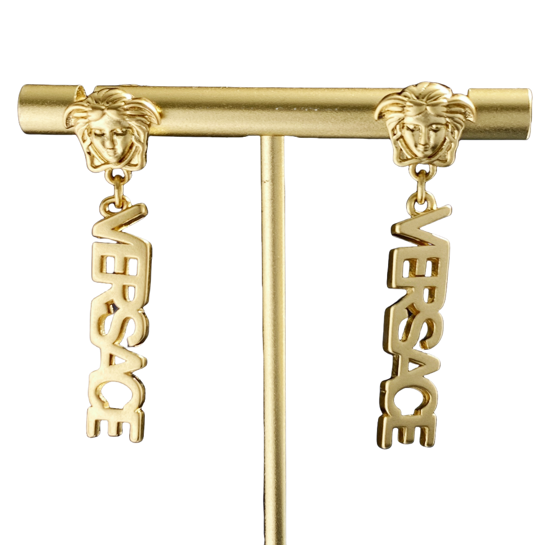 VSE042 Versace medusa drop earrings - ccjewelryacc