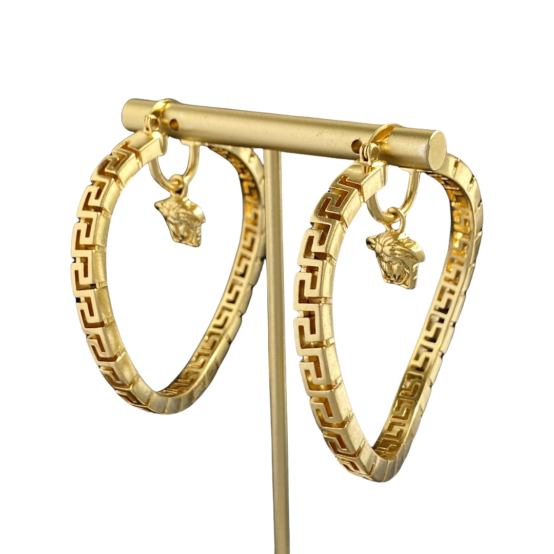 VSE038 versace hoop earrings medusa - ccjewelryacc