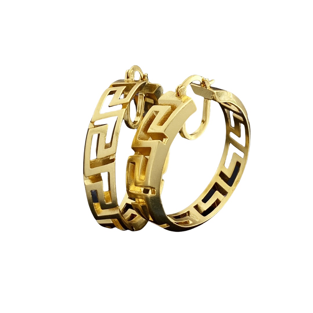 VSE035 Versace hoop earrings sale - ccjewelryacc