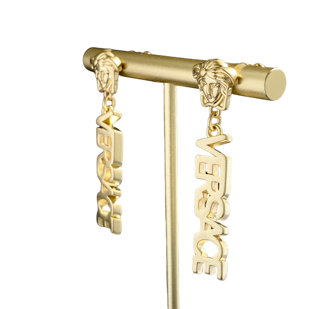 VSE042 Versace medusa drop earrings - ccjewelryacc