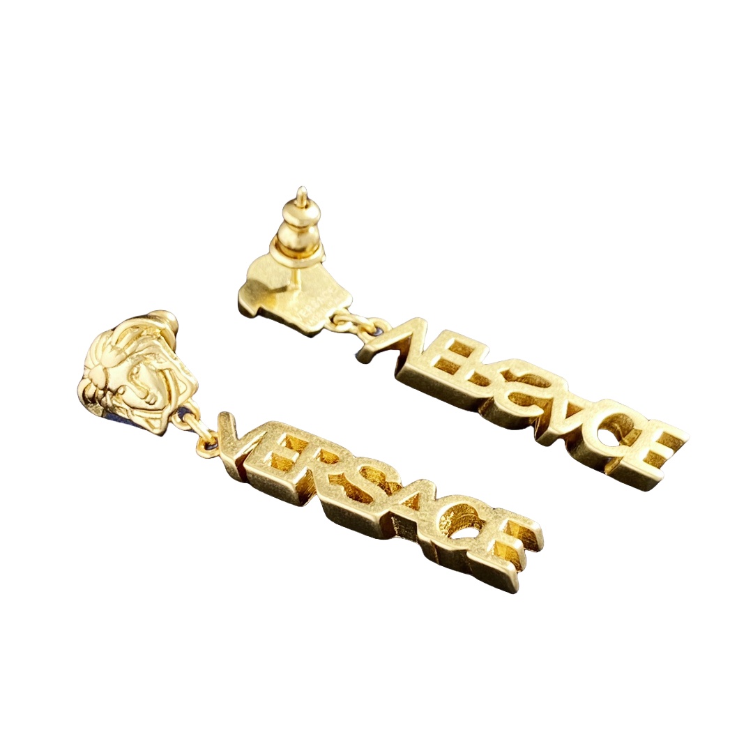 VSE042 Versace medusa drop earrings - ccjewelryacc