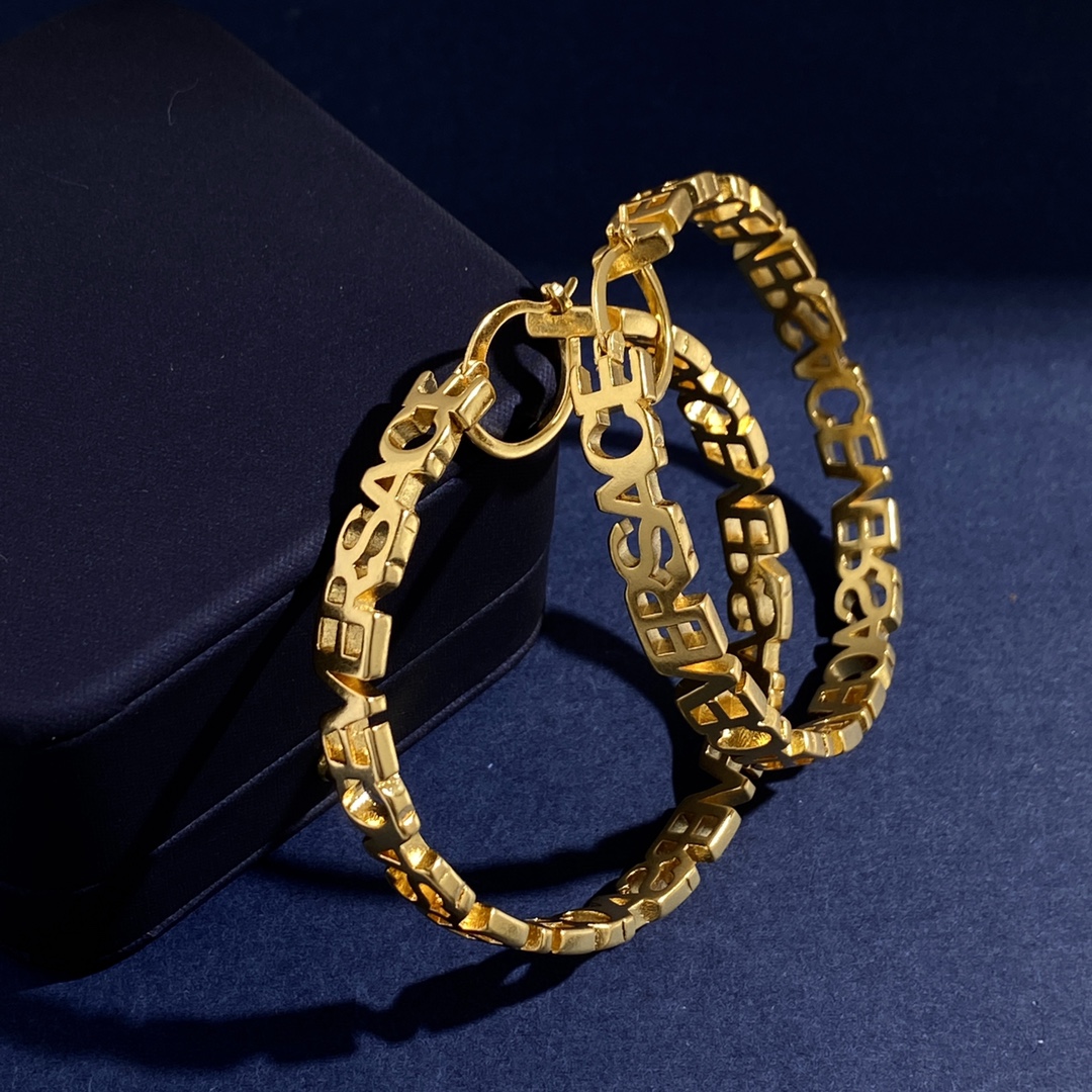 VSE062 Versace hoop earrings - ccjewelryacc