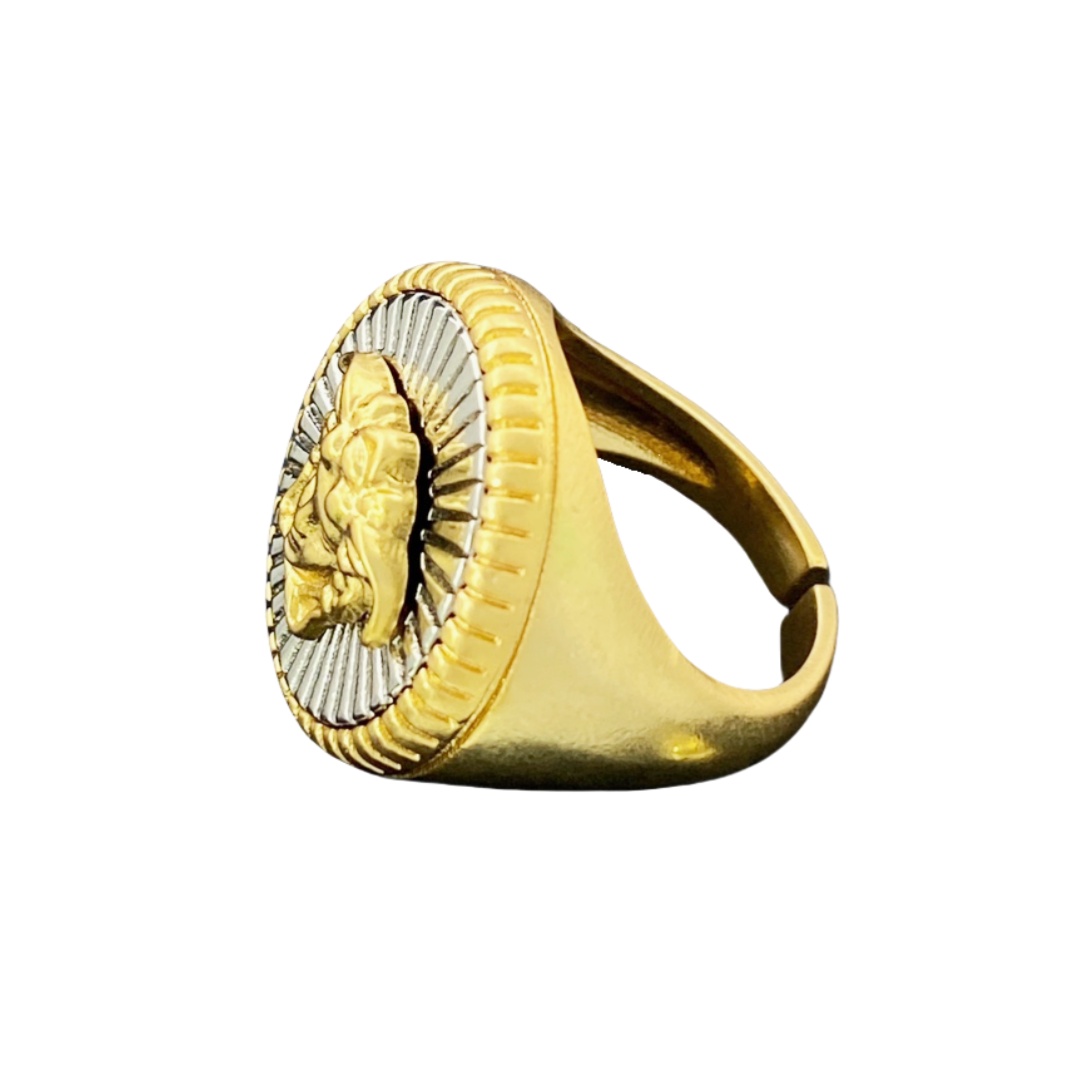 VSR014 Versace medusa ring for men - ccjewelryacc