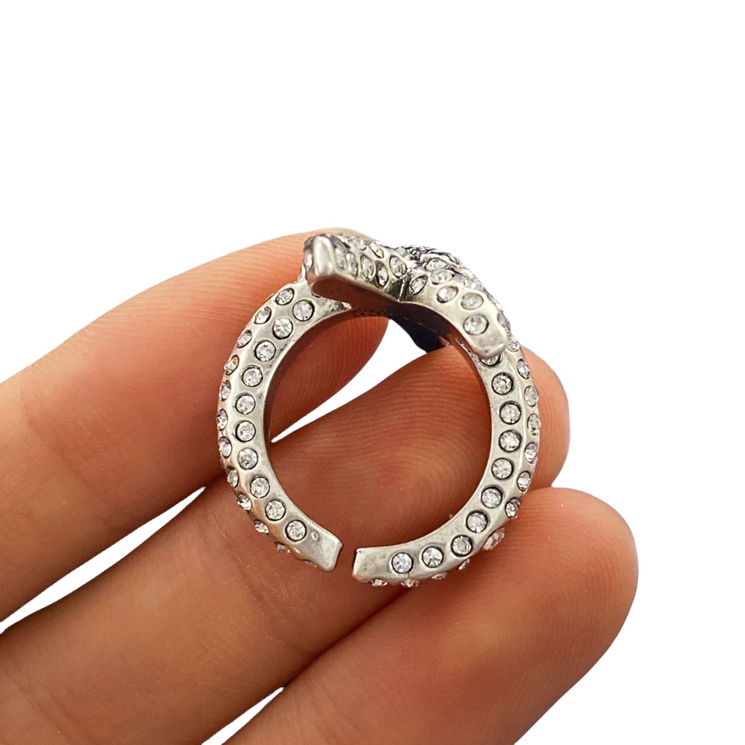 VSR007 Medusa's head star with a diamond starfish ring adjustable - ccjewelryacc